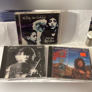 Jimmy Page and Robert Plant CD Collection of 3. Outrider, now and zen, walking